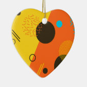 Cool, modern, trendy, urban Memphis illustratie Keramisch Ornament (Rechts)