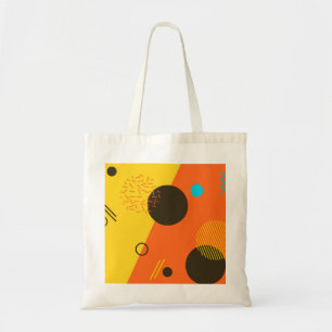 Cool, modern, trendy, urban Memphis illustratie Tote Bag
