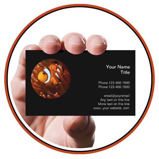 Cool Modern Tropisch Aquarium Thema Visitekaartje