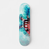 Cool Modern Tropische Oceaan Persoonlijk Skateboard (Voorkant)