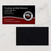 Cool Modern Trucking Truck Driver Visitekaartje (Voorkant / Achterkant)