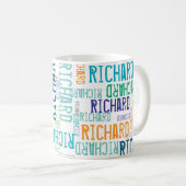 Cool & Modern Typography Naam Koffiemok (Voorkant rechts)