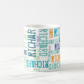 Cool & Modern Typography Naam Koffiemok (Center)
