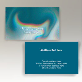 Cool Modern Uniek Christelijk Kerkpastor Visitekaartje