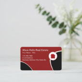 Cool Modern Uniek Vastgoed Visitekaartjes (Staand voorkant)