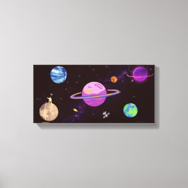 Cool Modern universum Canvas Afdruk