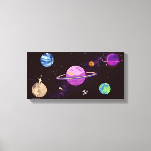 Cool Modern universum Canvas Afdruk (Voorkant)
