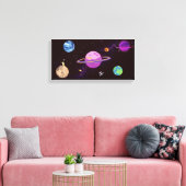 Cool Modern universum Canvas Afdruk (Insitu (Woonkamer))