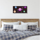Cool Modern universum Canvas Afdruk (Insitu (Slaapkamer))