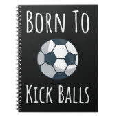 Cool Modern Voetbal Cadeaus Boy Player Trendy Notitieboek (Voorkant)