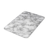 Cool Modern White Marble Texture Badmat (Gekanteld)