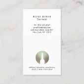 Cool Modern Wijnfles Sommelier Logo Visitekaartje (Achterkant)