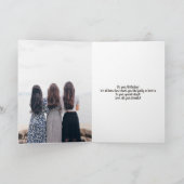 Cool modern yellow photos collage grid 21 birthday kaart (Binnen)