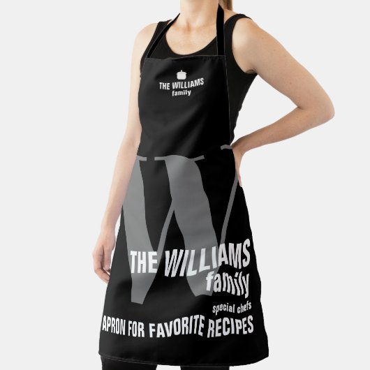 Cool Modern Zwart Monogram Schort (Insitu)