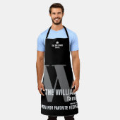 Cool Modern Zwart Monogram Schort (Gedragen)