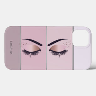 Cool moderne chic gestreepte, wimpers Case-Mate iPhone case