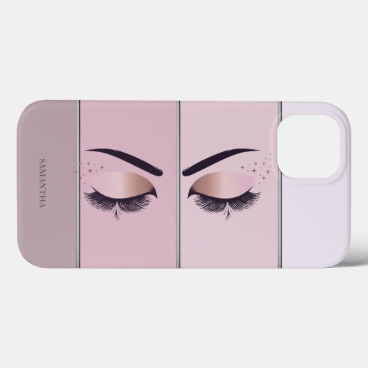 Cool moderne chic gestreepte, wimpers Case-Mate iPhone case (Achterkant (horizontaal))