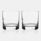 Cool Moderne Elegante Goede Spullen Goud Zwart Naa Whisky Glas (Achterkant)