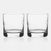 Cool Moderne Elegante Goede Spullen Goud Zwart Naa Whisky Glas (Rechts)