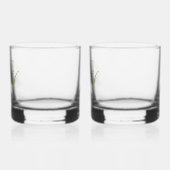 Cool Moderne Elegante Goede Spullen Goud Zwart Naa Whisky Glas (Links)