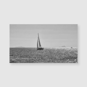 Cool moderne foto van zeilboot in de zomer