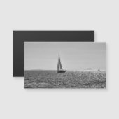 Cool moderne foto van zeilboot in de zomer (Voorkant / Achterkant)