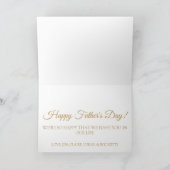 Cool Moderne Gold Black 3 Fotodag Kaart (Binnen)