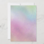 Cool moderne holografische typografie lief zestien kaart (Achterkant)