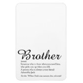 Cool Moderne Leuke Beste Broer Ooit Definitie Magneet (Verticaal)