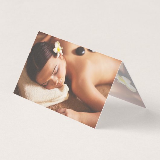 Cool Moderne Massage Therapie Visitekaartje (Achterkant)