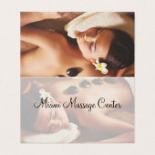 Cool Moderne Massage Therapie Visitekaartje (Buitenkant ongevouwen)