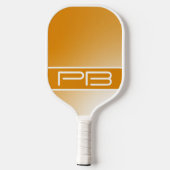 Cool Moderne Minimalistische Beginletters Verlopen Pickleball Paddle (Achterkant)