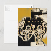 Cool Moderne Optometristen Phoroptorlenzen Briefkaart (Voorkant / Achterkant)