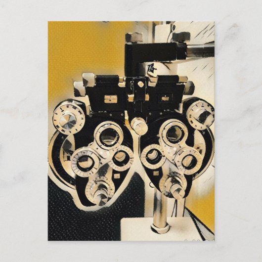 Cool Moderne Optometristen Phoroptorlenzen Briefkaart (Voorkant)