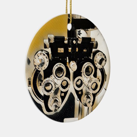 Cool Moderne Optometristen Phoroptorlenzen Keramisch Ornament (Rechts)