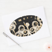Cool Moderne Optometristen Phoroptorlenzen Ovale Sticker (Envelop)
