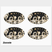 Cool Moderne Optometristen Phoroptorlenzen Ovale Sticker (Vel)