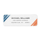 Cool Moderne penseel schilder  Etiket (Voorkant)