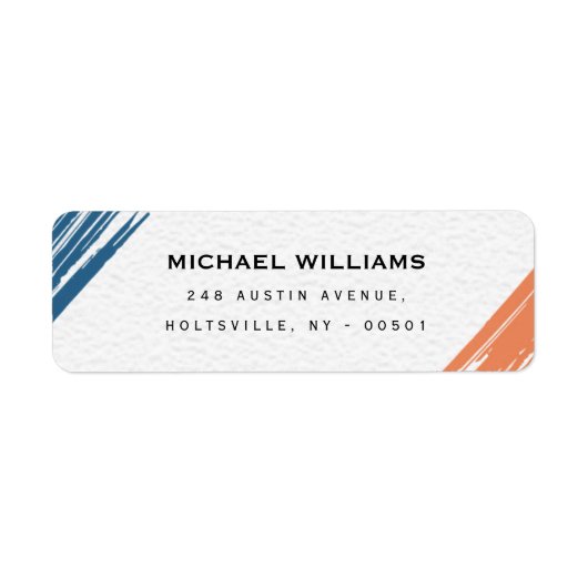 Cool Moderne penseel schilder  Etiket (Voorkant)