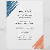 Cool Moderne penseel schilder Flyer (Achterkant)