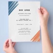 Cool Moderne penseel schilder Flyer (Hand)