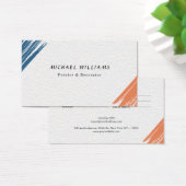 Cool Moderne penseel schilder Visitekaartje (Bureau)