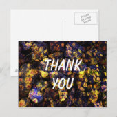 Cool moderne, unieke bloem dank u het ontwerp briefkaart (Voorkant / Achterkant)