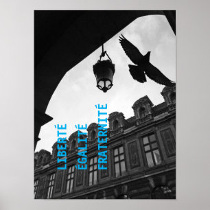 Cool Moderne Unieke Freedom Paris Art Poster