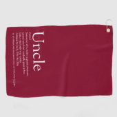 Cool Moderne Wereld Beste Oom Funcle Definitie Golfhanddoek (Horizontaal)