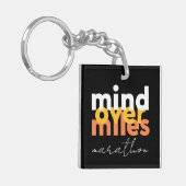 Cool Moderne Zwarte Sport Motivatie Vetgedrukte Ty Sleutelhanger (Voorkant Links)