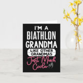 Cool Moederdag Biathlon Oma Kaart (Gele Bloem)