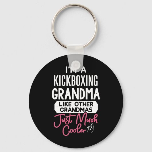 Cool Moederdag Design Kickboksen Oma  Sleutelhanger (Voorkant)