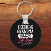Cool Moederdag Design Kickboksen Oma  Sleutelhanger (Voorkant)