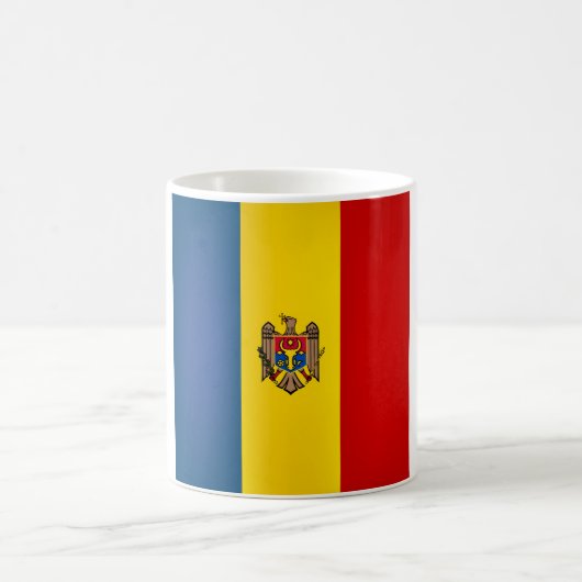 Cool Moldova Flag Koffiemok (Center)